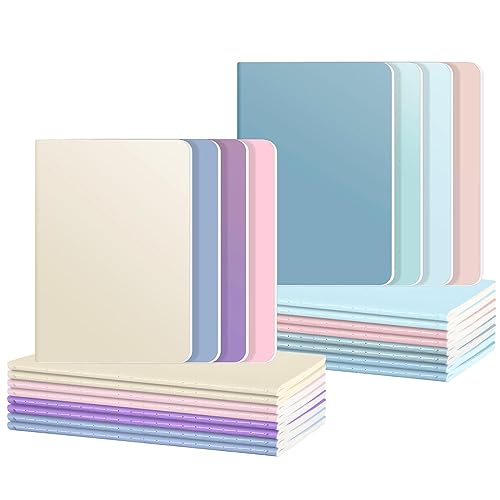 Ddaowanx 24 Pack Colorful Lined Notebooks, Journals in Bulk, 72 Pages, 36 Sheets,8.3x5.5 Inch, A5 Size, Travel Writing Notebooks Journal for Office School Supplie(Lined-24pack, 8 Colors) - Image 1