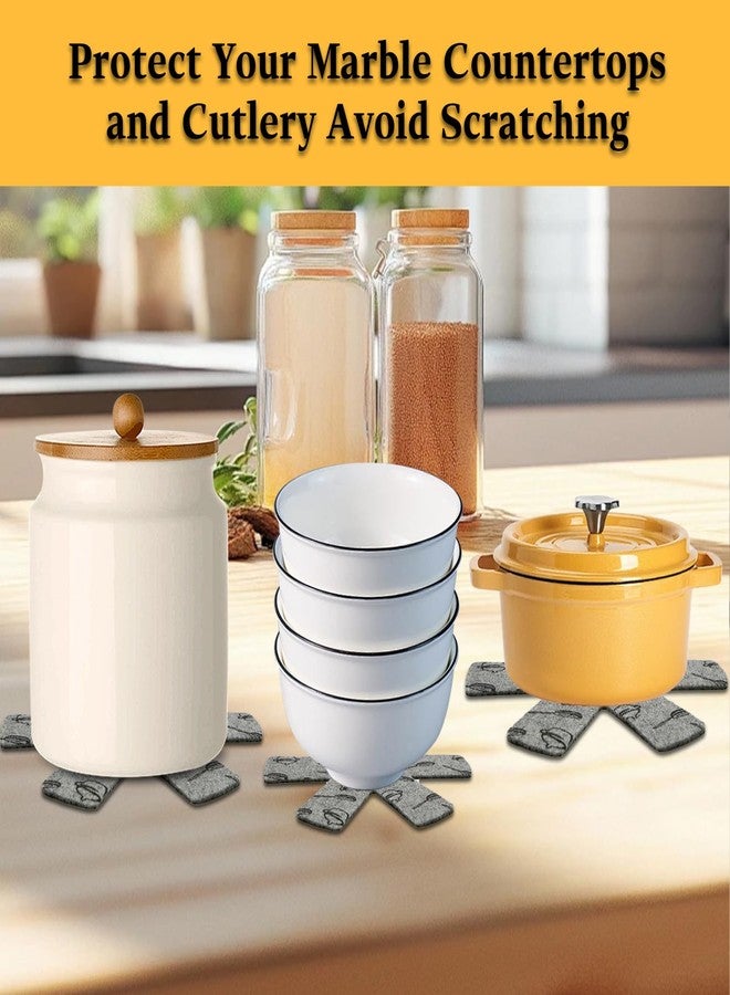 kaidun Pot and Pan Protectors, Set of 12 and 3 Different Size (10.3" 14" 15"), Pan Protectors for Stacking, Cookware Pots and Pans Dividers Separators, Anti-Slip, Avoid Scratching or Marring (Grey) - Image 5