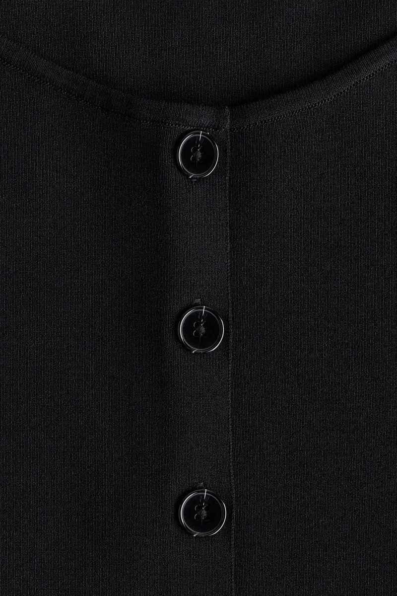 H&M  Boat-neck rib-knit waistcoat for Women | Best Price UAE