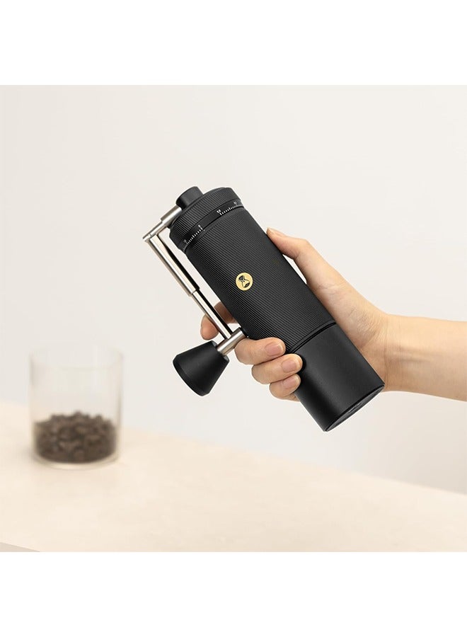تايم مور طاحونة القهوة اليدوية TIMEMORE S3 مع تعديل خارجي ورقائق ستانلس ستيل الحاصلة على براءة اختراع، طاحونة قهوة يدوية عالية الدقة لطحن الإسبريسو، كستناء S3، باللون الأسود - Image 3