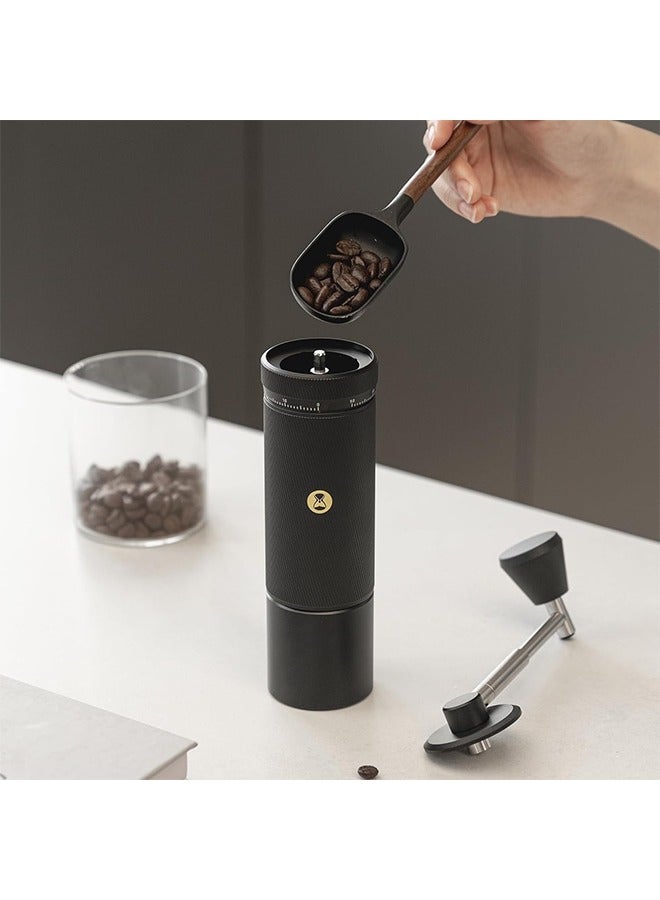 تايم مور طاحونة القهوة اليدوية TIMEMORE S3 مع تعديل خارجي ورقائق ستانلس ستيل الحاصلة على براءة اختراع، طاحونة قهوة يدوية عالية الدقة لطحن الإسبريسو، كستناء S3، باللون الأسود - Image 5