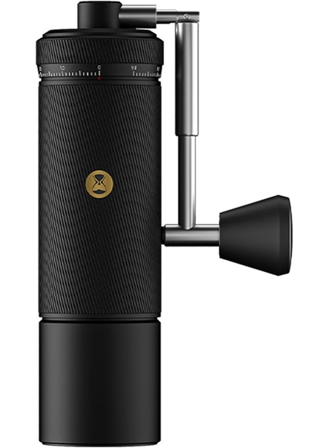 تايم مور طاحونة القهوة اليدوية TIMEMORE S3 مع تعديل خارجي ورقائق ستانلس ستيل الحاصلة على براءة اختراع، طاحونة قهوة يدوية عالية الدقة لطحن الإسبريسو، كستناء S3، باللون الأسود - Image 1