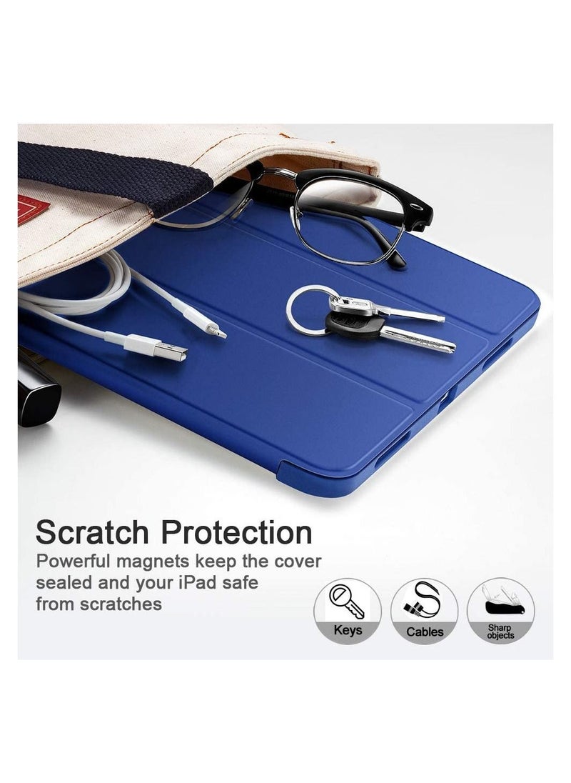 ESR - iPad Pro 11" Case 2020 & 2018 with Pencil Holder, Rebound Pencil iPad Case with Soft Flexible TPU Back Cover, Auto Sleep/Wake, and Multiple Viewing Stand Modes - Navy Blue - Image 1