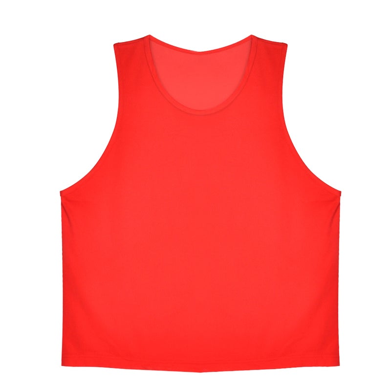 12Pcs Kids Jerseys Scrimmage Training Vests Football Vest Mesh Breathable Bibs for Volleyball S - Image 3