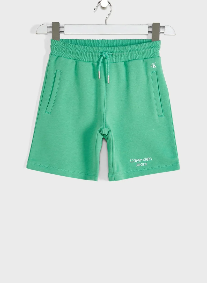 Calvin Klein Jeans Kids Stack Logo Shorts