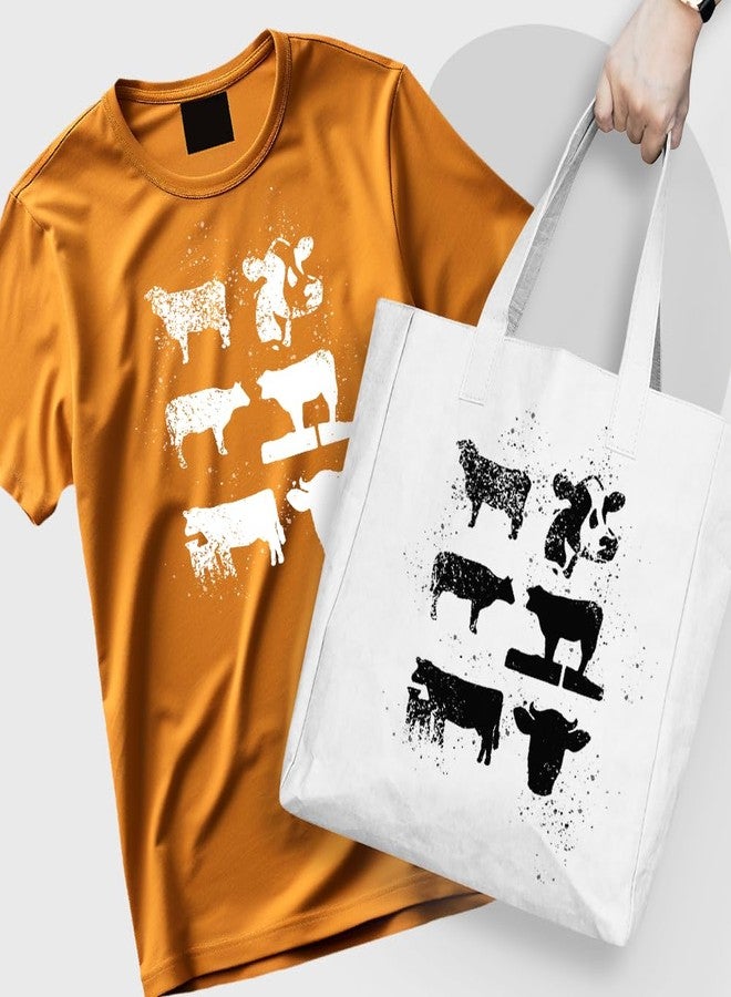 Lionx Farm Animal Stencil Set Chicken Cow Frog Bird Silhouette Templates Reusable 8.5 x 11 in Mylar Stencils for Painting Wood Signs Walls DIY Crafts (Cow) - Image 4