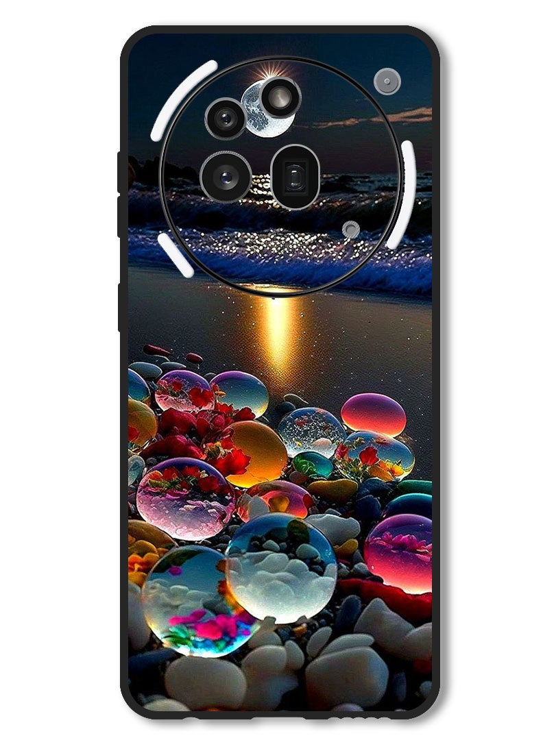 Theodor Case Compatible with Nothing Phone 3a Pro Protection Shockproof Bumper Cover Stone Beach - Image 1