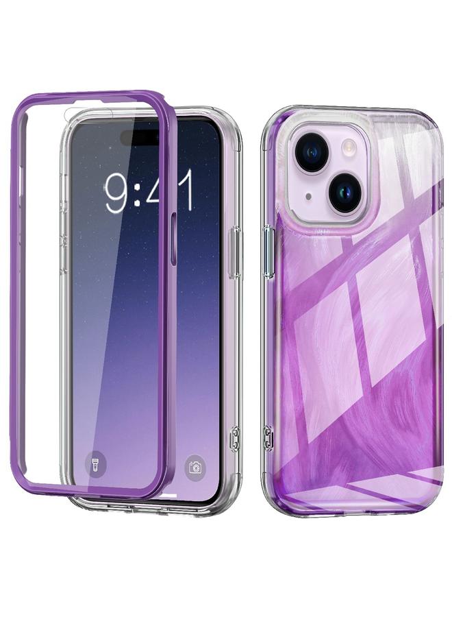 إيروريكس جراب هاتف Iphone 15 IMD Gradient Feather Pc Hybrid Tpu (أرجواني) - Image 1