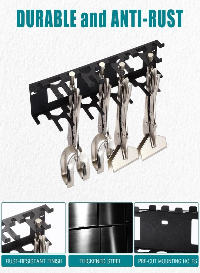 Shimeyao Locking Sheet Metal Clamp Holder Heavy Duty Clamp Storage Hardware Tool Rack Organizer Hanging Wall Mount for Garage Pegboard Workshop Home - Image 5