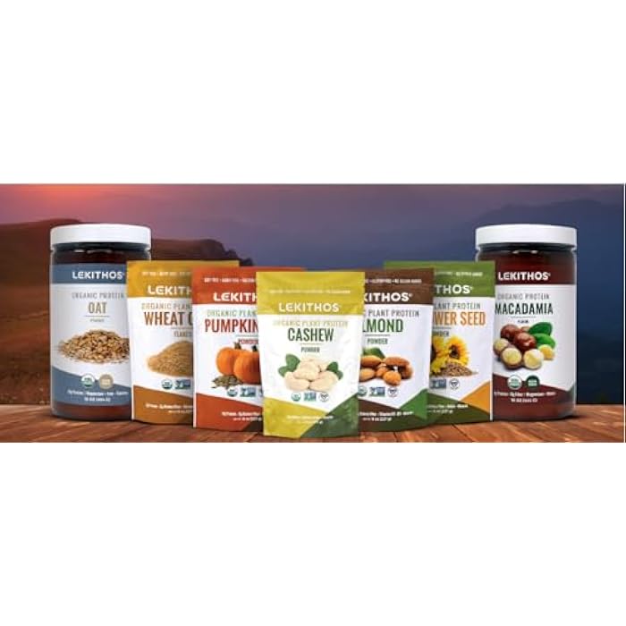 Lekithos Organic Hazelnut Protein Powder 8oz - 56g Protein - Pure Single Ingredient, Great for Baking, Vitamins + Minerals for Daily Supplement! No Added Sugar, USDA Organic, Vegan, Non-GMO - Image 4