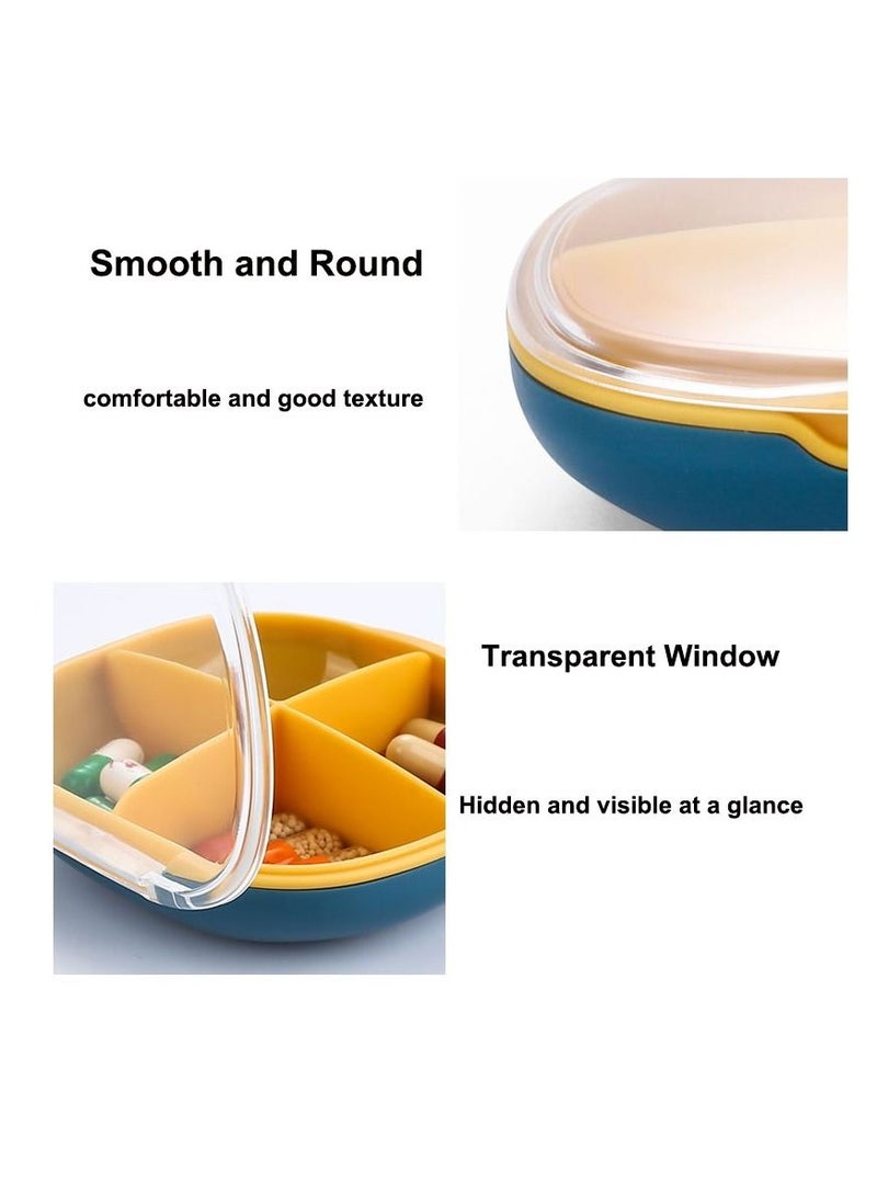 4 Compartments Portable Jewelry Container Mini Organizer Box