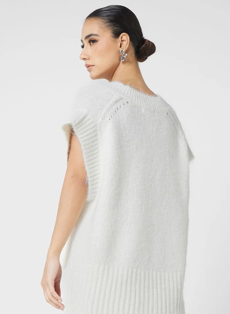 TOPSHOP V-Neck Knitted Sweater
