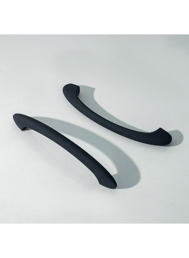 Milano Aria Cabinet Handle Zinc Alloy – Premium Pull Handle for Kitchen Cabinets, Drawers, Cupboards, Wardrobes – Sleek Modern Design Furniture Handle Handle Earl Black 155X33X13Mm - Image 1