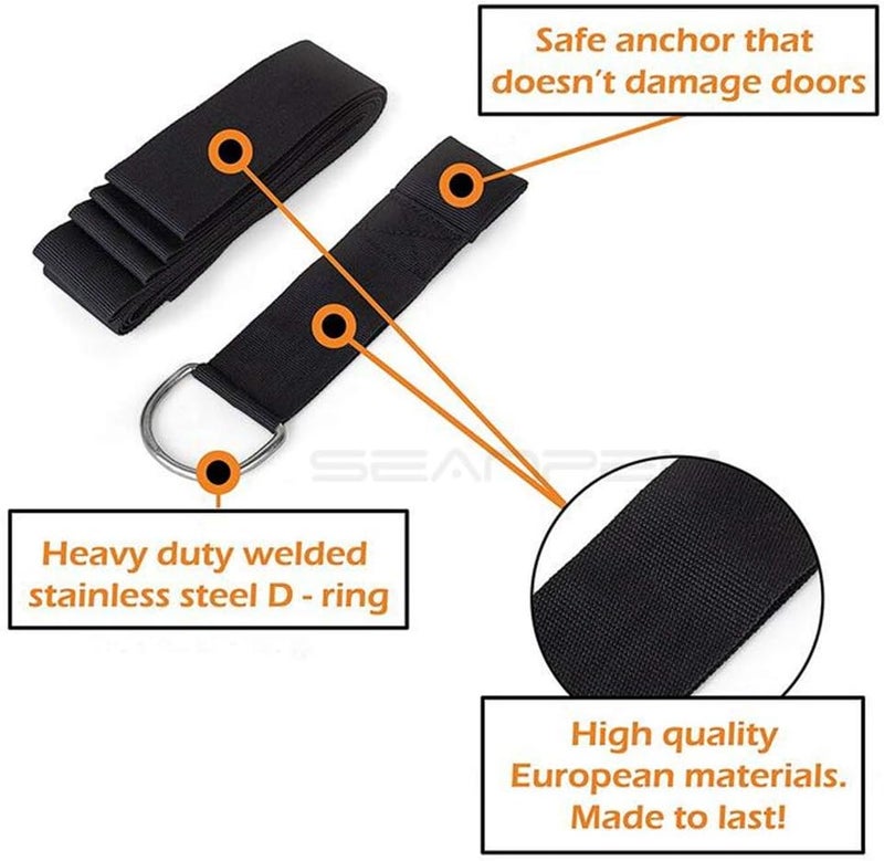 Price Xes Adjustable Leg Stretcher Lengthen Ballet Stretch Band - Easy Install on Door Flexibility Stretching Leg Strap Great Cheer Dance Gymnastics Trainer Stretching Equipment Taekwondo Training - Image 4