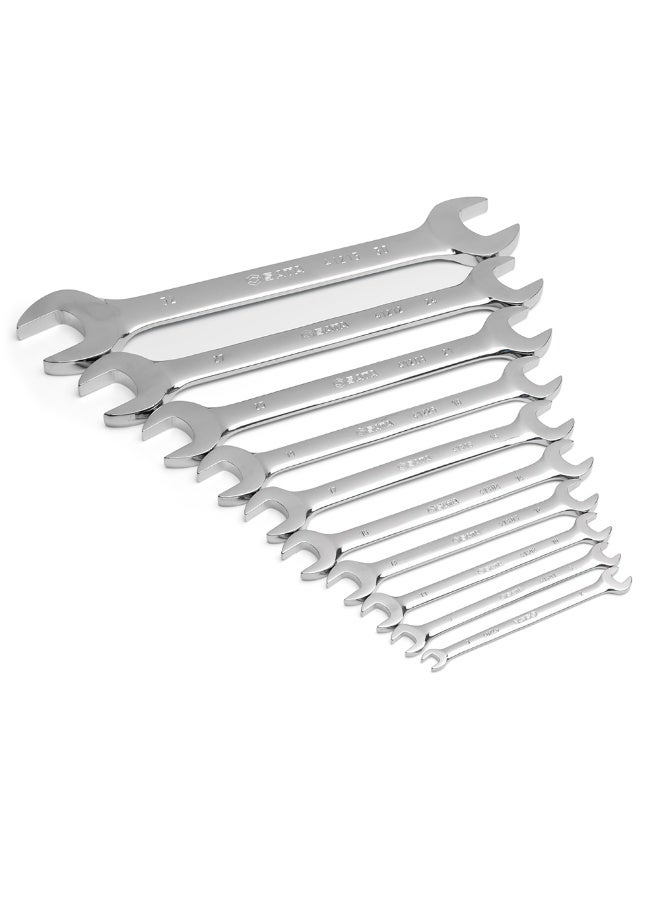 SATA GL08019 10-Piece Metric Double Open End Wrench Set - Image 3