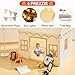 RongFa Playhouse Play Tent for KidsPortable with Padded Mat Star Lights Carry Bag Play Tent Indoor Outdoor Washable Kids Play House for Toddler - Image 4