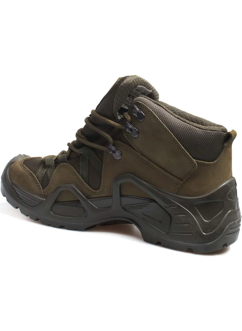 Fast Step Genuine Leather Waterproof Khaki Nubuck Men's Outdoor Boots 117sma1492