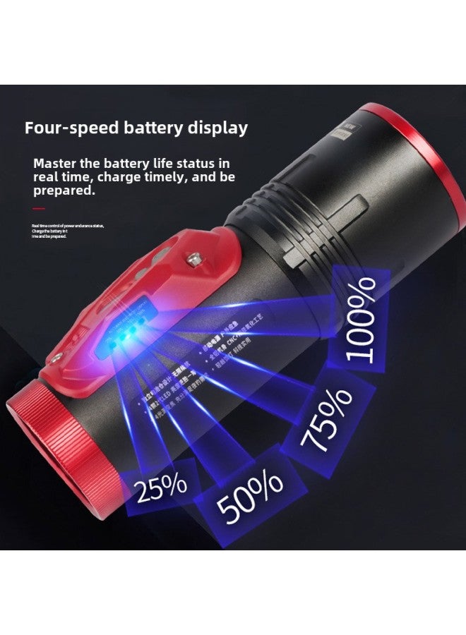 مصباح الصيد الليلي Wallson HD50S بأربعة مصادر ضوء عالية الطاقة وضوء أزرق قوي ومصباح سمكة وطاولة صيد ضوء بنفسجي مصباح صيد اللون: 【حزمة بطارية مزدوجة】 حزمة ترايبود 1.3 متر - Image 3