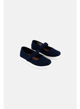 TOMS Toddlers Girl Mary Jane Velcro Casual Shoes, Navy  - Image 1