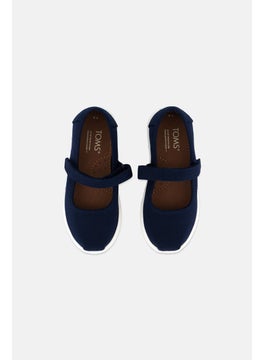 TOMS Toddlers Girl Mary Jane Velcro Casual Shoes, Navy  - Image 3