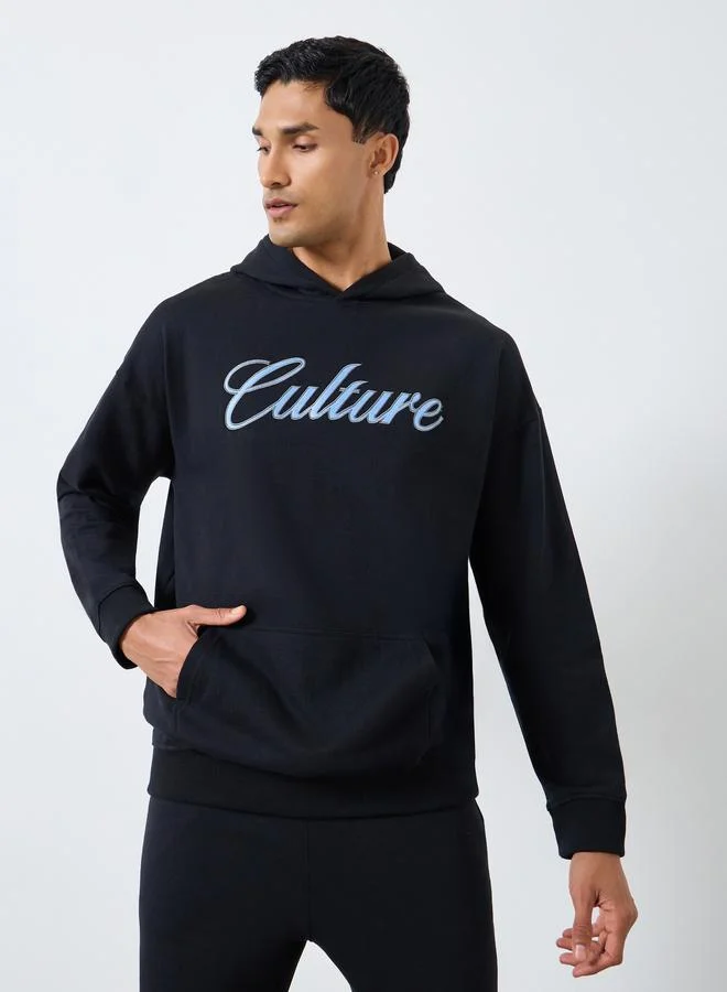 Styli Men Embroidered Hoodie and Joggers Co-Ords