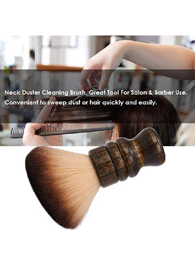 ANSELF Large Neck Duster Brush Soft Barber F Cleaning Hairbrush Nylon Hair Wooden Handle Cutting Kits - Image 3
