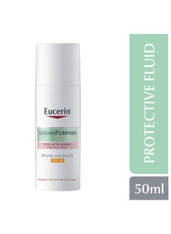 Eucerin DermoPurifyer Oil Control Protective Face Fluid for Post-Acne Marks Protection  SPF 30 50ml  - Image 1