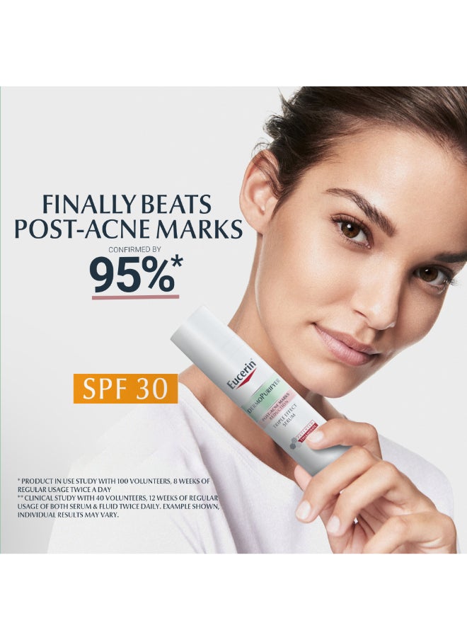 Eucerin - DermoPurifyer Oil Control Protective Face Fluid for Post-Acne Marks Protection  SPF 30 50ml - Image 1
