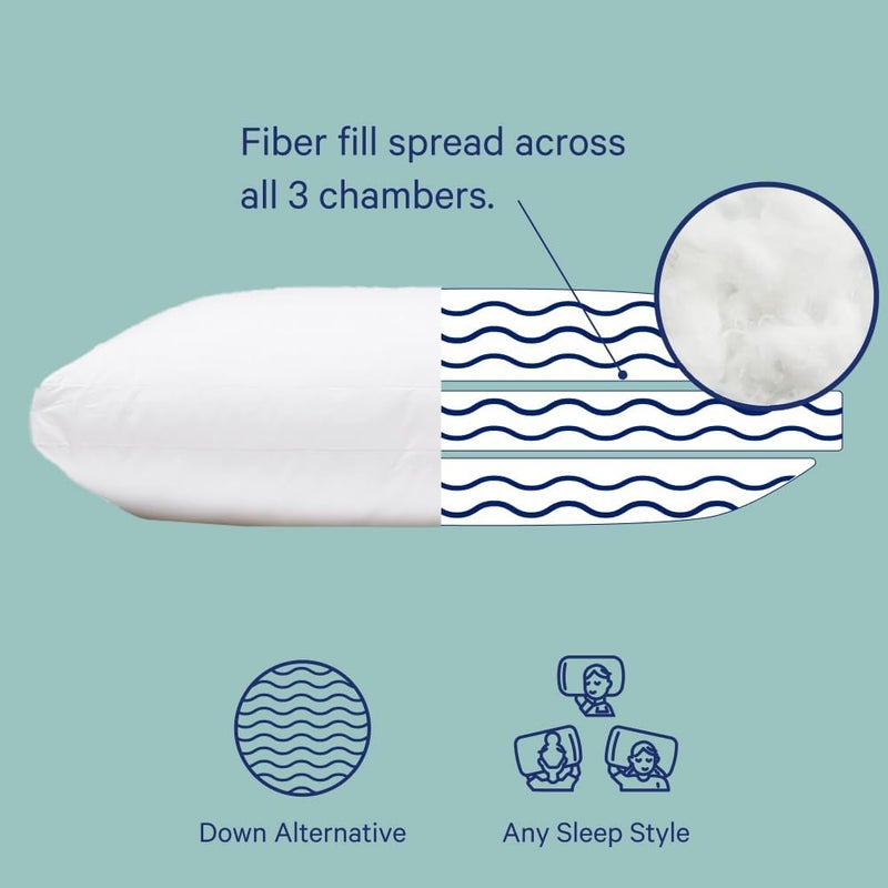 Casper Sleep Essential Pillow for Sleeping, King, White - Image 2