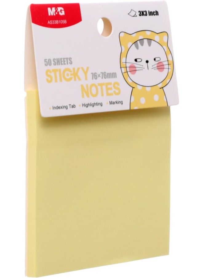 M&G Sticky Notes, Bright Note-Taking, 76x76mm, 50 Sheets, Strong Adhesive - Image 2
