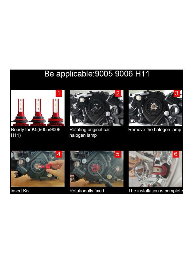 MUNTAQI 2-Piece Car LED Headlights - Image 4