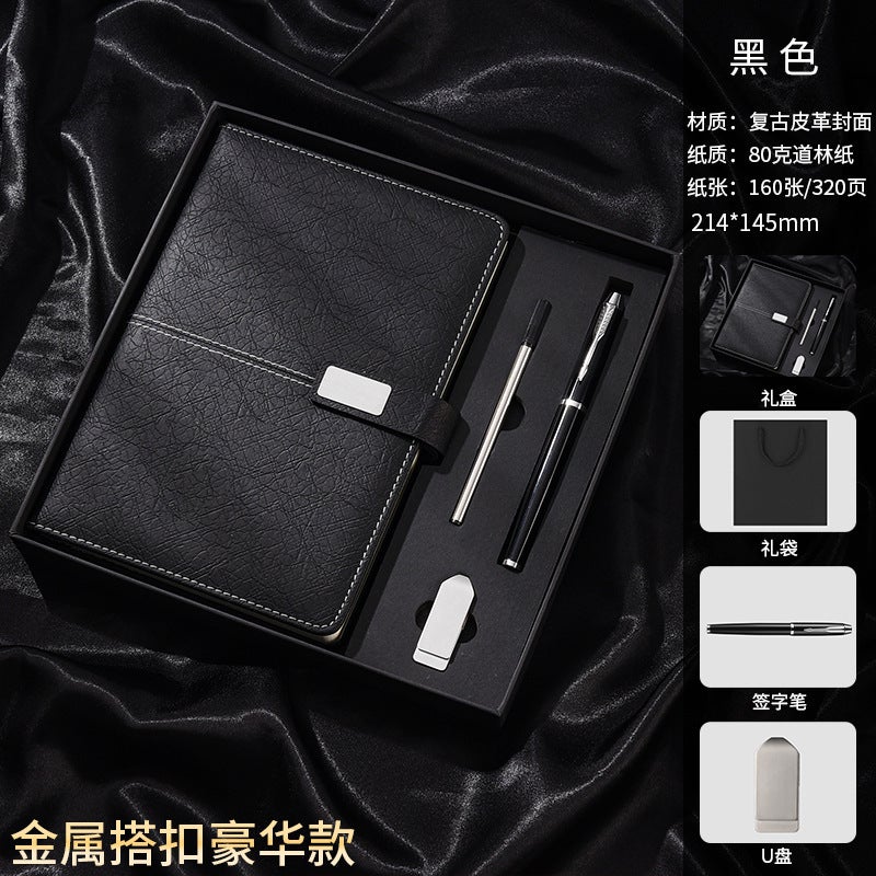 A5 Notebook Business Gift Box Set High-End Office Notepad Corporate Annual Meeting Gift Logo - Image 1