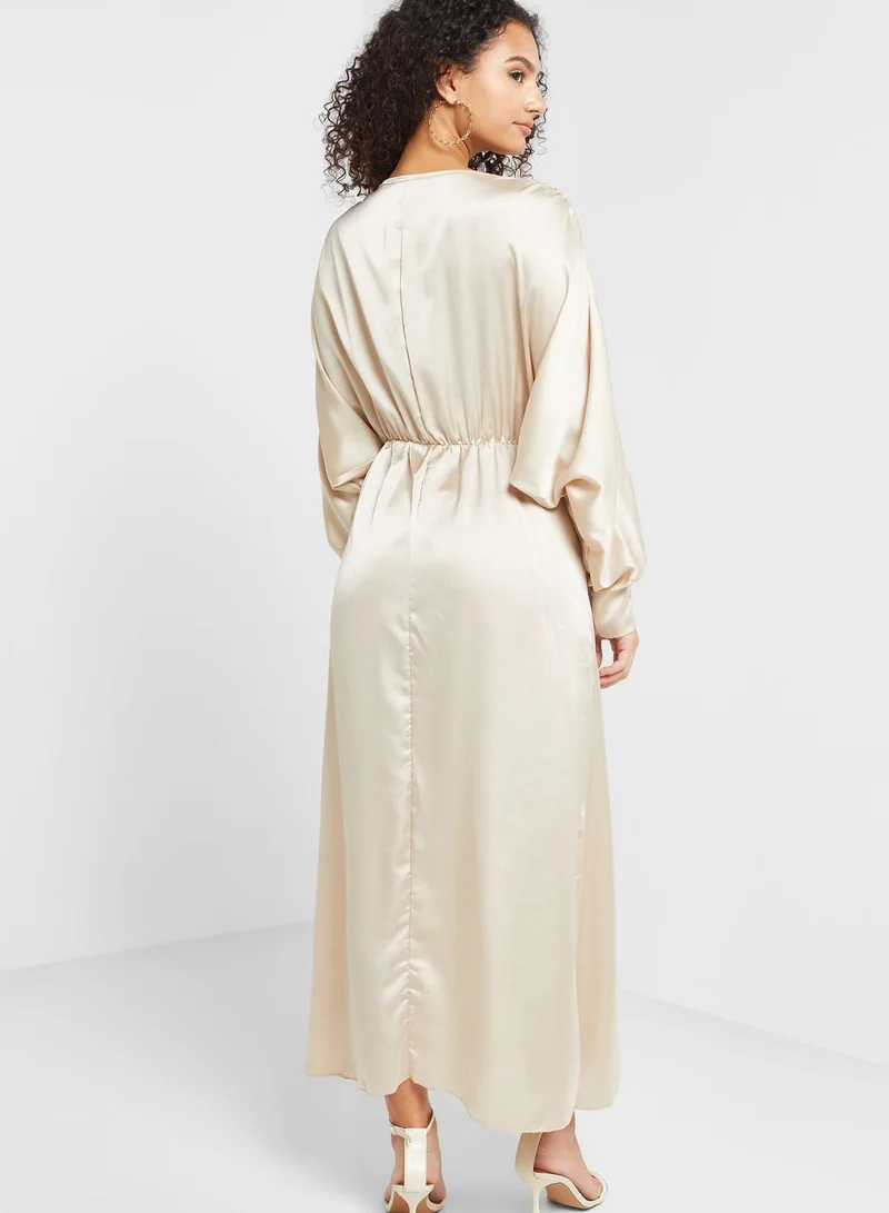 DEBENHAMS Surplice Neck Batwing Sleeve Dress