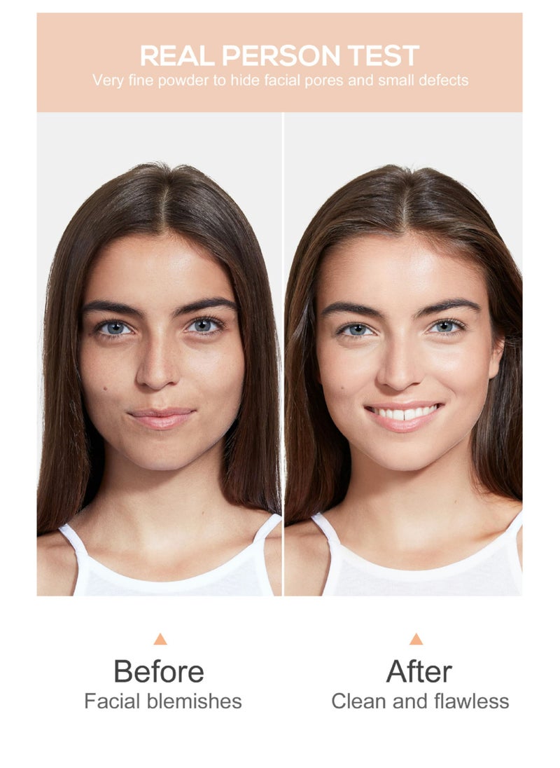 Handaiyan Liquid Foundation-Full Coverage Makeup Matte Waterproof Dewy Lightweight Feel Flawless Oil-Controlling Coverage Smooth Face Foundations 24 Hours Soft Nature Base Skin Tint  - Image 3