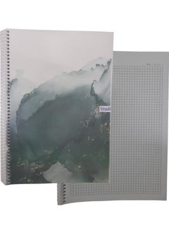 Artlantis Checkered 72 Sheets Spiral Notebook A4 Size Patterned Plastic Cover 1 Piece Studi 72 Yp Spiral Plastic Cover Checkered Notebook 