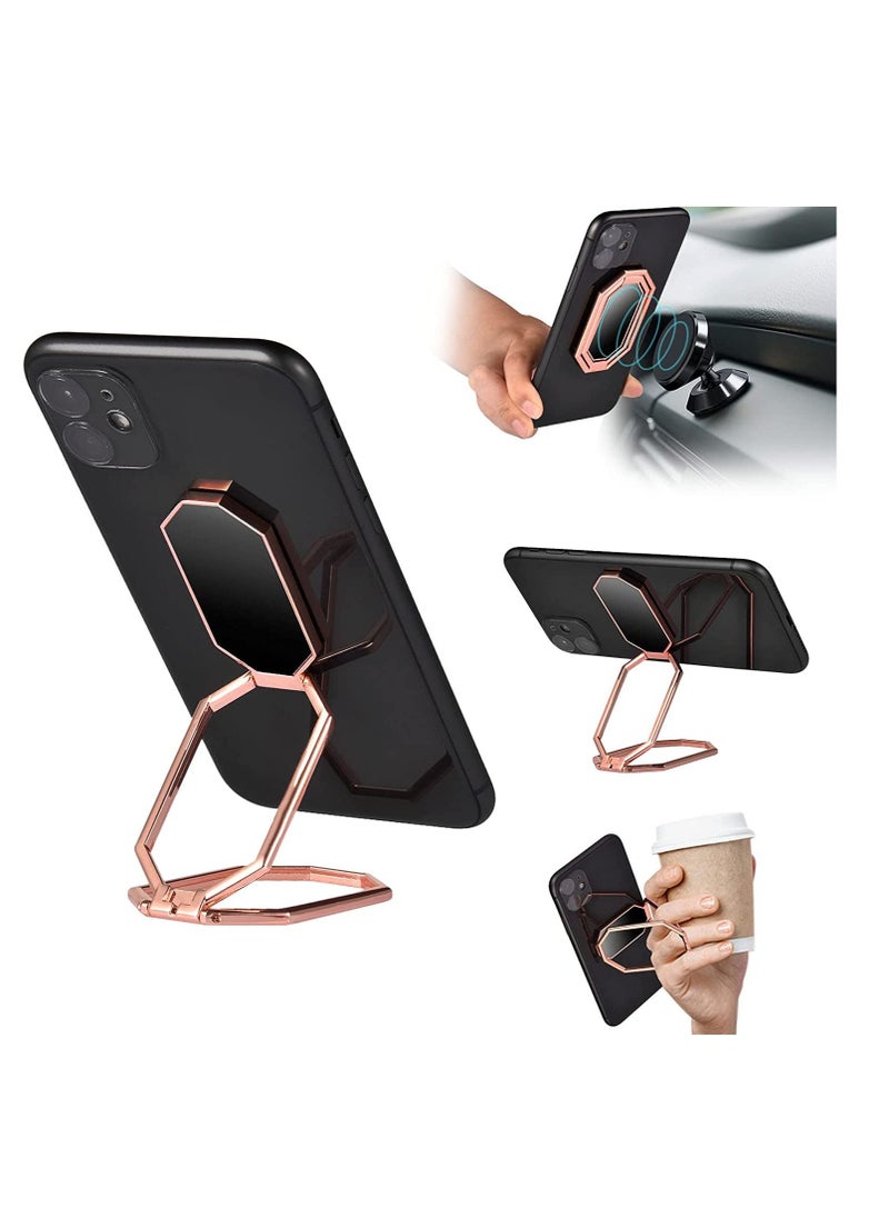 Rock Pow 360° Free Swivel Foldable Phone Finger Holder Grip For Magnetic Mount Compatible With Any Smartphone  - Image 1