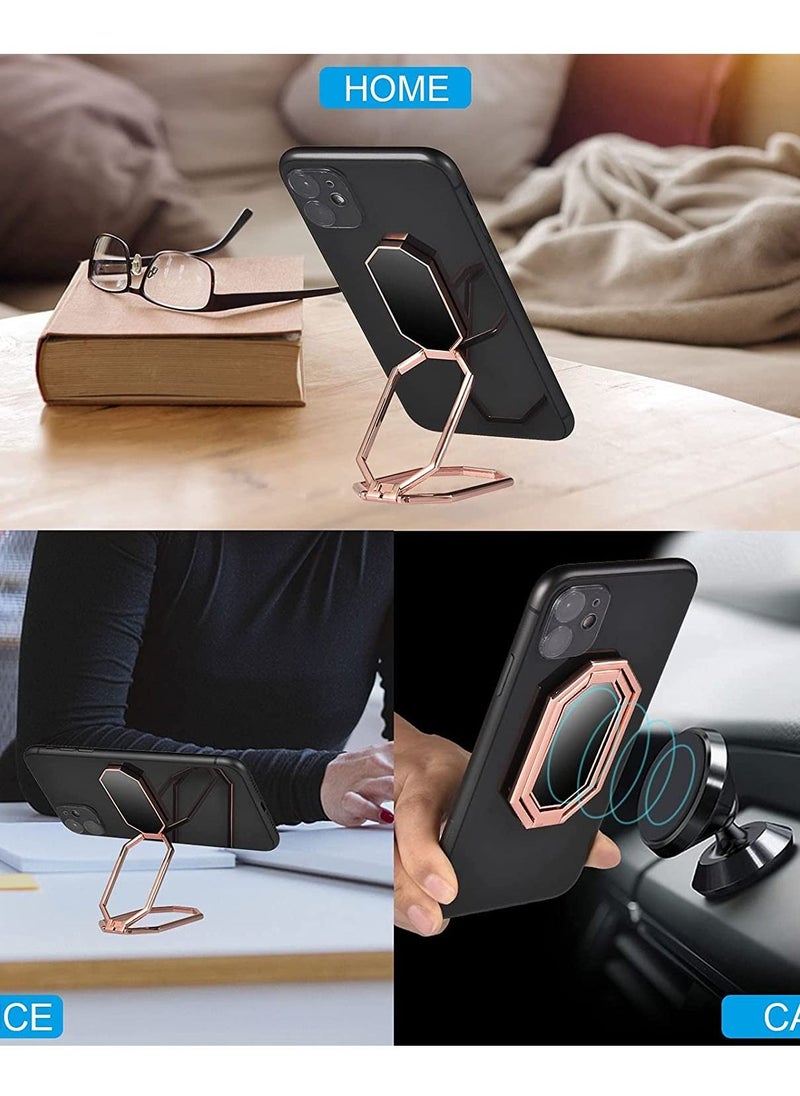 Rock Pow 360° Free Swivel Foldable Phone Finger Holder Grip For Magnetic Mount Compatible With Any Smartphone  - Image 5