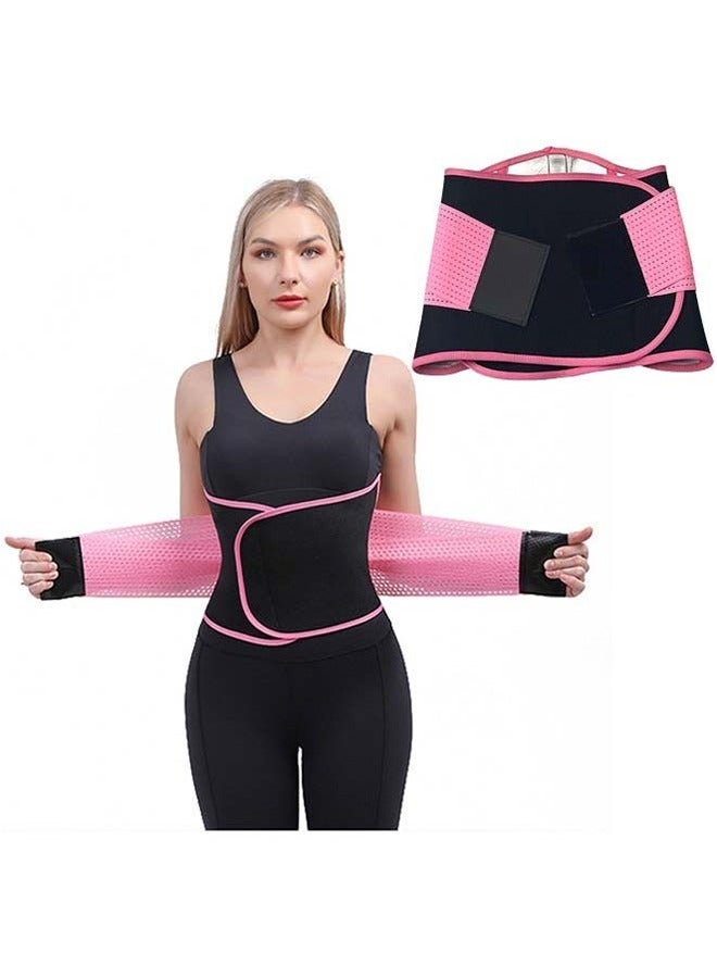 حزام تدريب الخصر للنساء، حزام رياضي، حزام ساونا لتنحيف الخصر، حزام رياضي للبطن، حزام تمارين مع أحزمة قابلة للتعديل، حزام لتنحيف الجسم (مقاس كبير). - Image 1