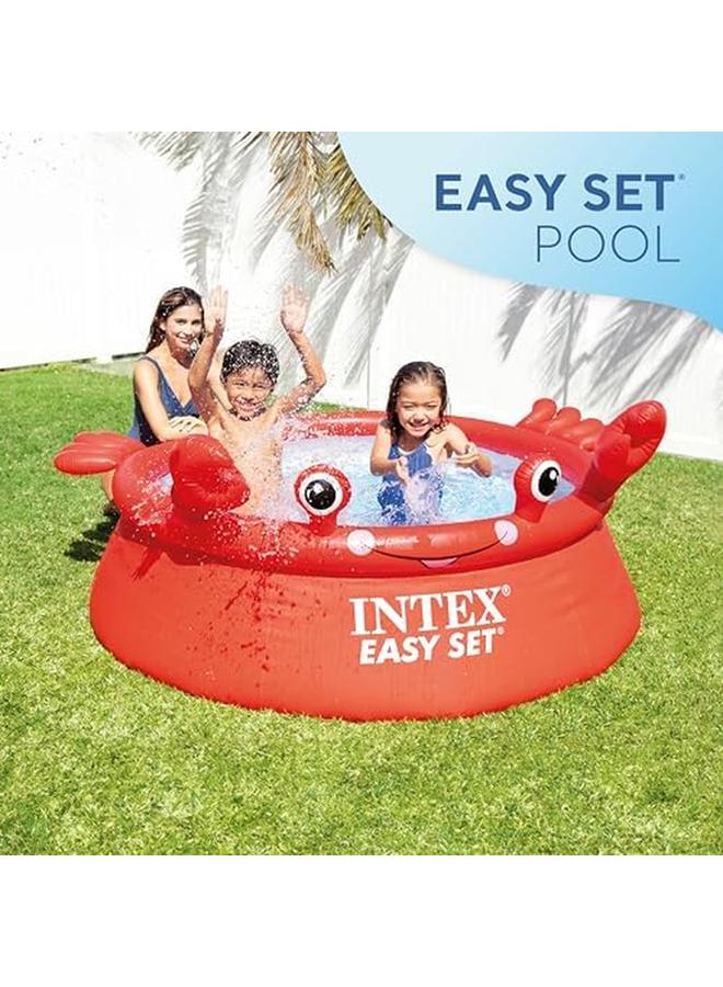 INTEX 26100Eh Happy Crab Easy Set Ground Pool Red - Image 3