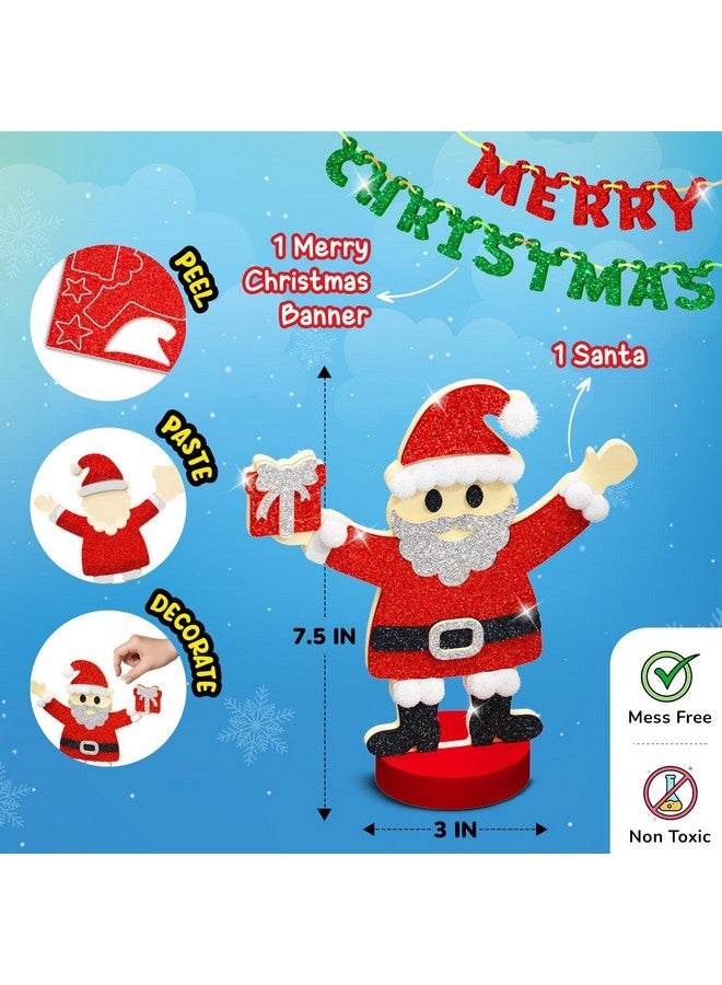 Smartivity Christmas Craft Kit for Kids 4,5,6,7,8,9,10,11,12 Years Old | Build and Decorate Christmas Tree & Santa | Christmas, Birthday Gift for Boys & Girls | DIY Art & Craft Activity Kit - Image 4