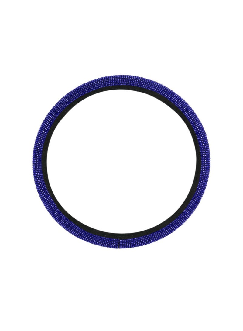 Agc Elastic Steering Wheel Cover DIY Steering Cover Adjustable Car Steering Cover Stretch Blue - Image 2