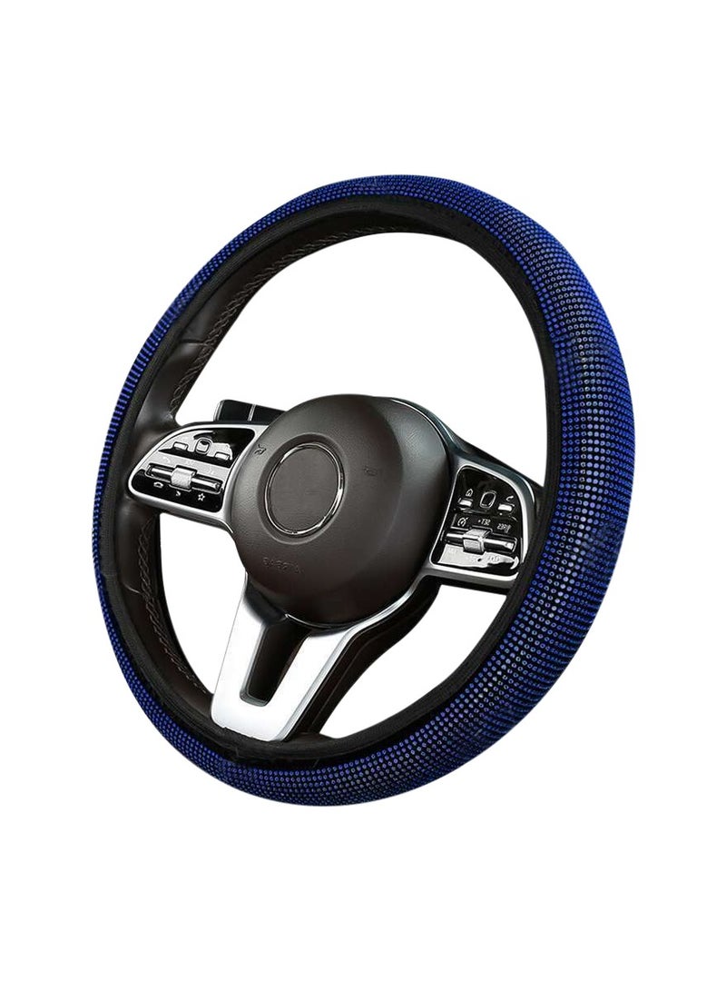 Agc Elastic Steering Wheel Cover DIY Steering Cover Adjustable Car Steering Cover Stretch Blue - Image 5