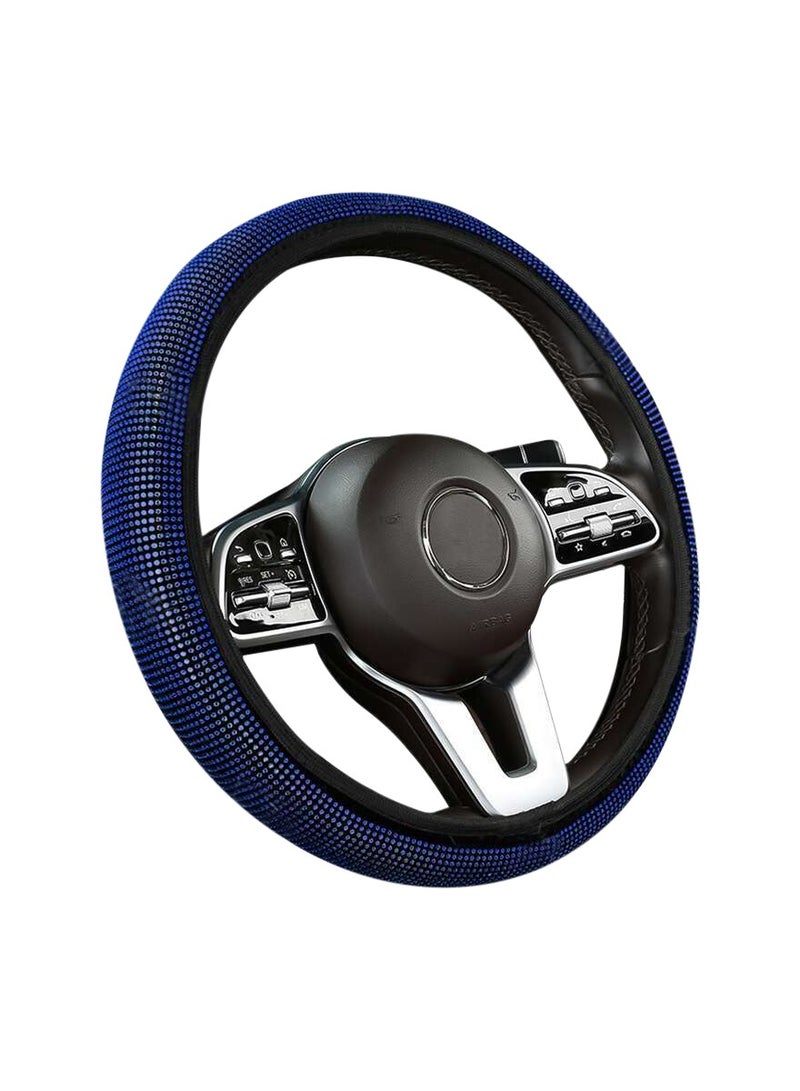 Agc Elastic Steering Wheel Cover DIY Steering Cover Adjustable Car Steering Cover Stretch Blue - Image 4