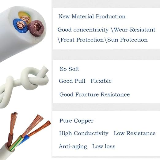 KERFORA 3 Core Pure Copper Wire Cable 25MM For ACHome Domestic And Industrial Uses PVC Electrical AC Installation 3 METER - Image 4