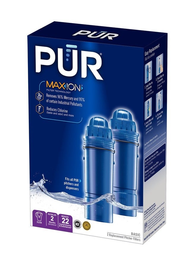 PUR CRF950Z Genuine Replacement Filter for Pitcher Water Filtration System (Pack of 2) - Image 2