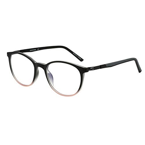 FONHCOO Blue Light Blocking Glasses Anti Blue Ray Computer Game Eyeglasses Lightweight Anti-Glare, Anti Eye Fatigue (Black/Pink) - Image 1