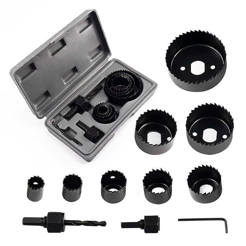 DRONA 11pcs Hole Saw Cutter Tool Set Kit Carbon Steel INF 22MHI  - Image 2