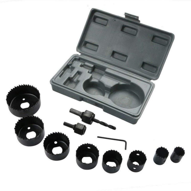 DRONA 11pcs Hole Saw Cutter Tool Set Kit Carbon Steel INF 22MHI  - Image 1