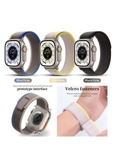 Generic Apple Overwatch Ultra Apple Watch iwatch S8 S9 Wild Diameter Nylon Loopback Band  - Image 4