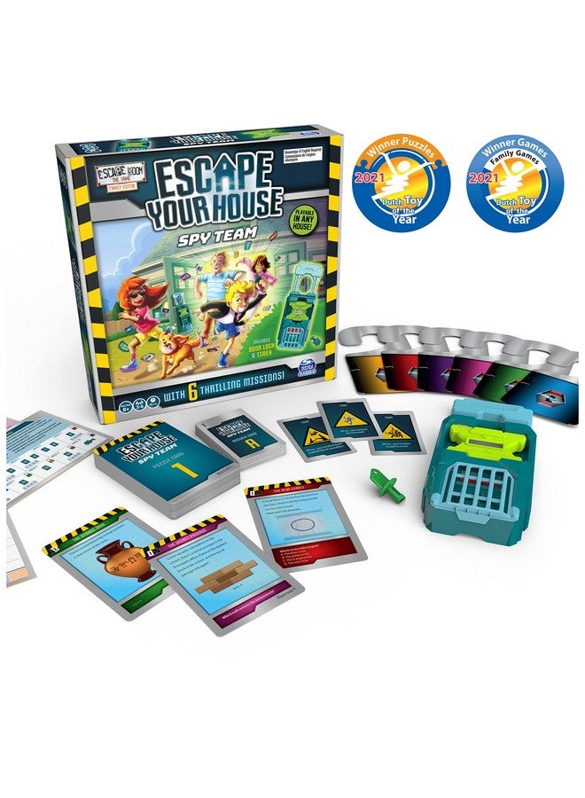 Spin Master Games Escape Room The Game, Escape Your House: Spy Team Fun Strategy Family Board Game, for Kids Aged 8 and up - Image 2